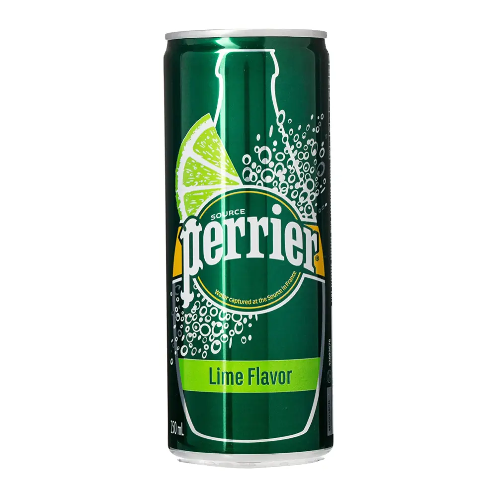 Nước Khoáng Có Ga Hương Chanh Xanh, Carbonated Natural Spring Water, Lime (25cl) - PERRIER